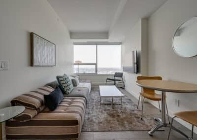 SKY Furnished Suites Downtown Edmonton HIgh Rise Short or Long Term Stay Furnished rentals